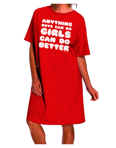 Empowering Women: Adult Night Shirt Dress by TooLoud - Redefining Gender Norms in Ecommerce-Night Shirt-TooLoud-Red-One-Size-Davson Sales