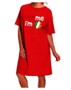 Stylish Irish Flag Shamrock - Kiss Me I'm Irish Adult Night Shirt Dress by TooLoud-Night Shirt-TooLoud-Red-One-Size-Davson Sales