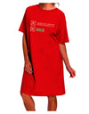 Festive Christmas Attire: Elegant Adult Night Shirt Dress - Naughty and Nice Collection-Night Shirt-TooLoud-Red-One-Size-Fits-Most-Davson Sales