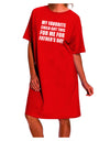 Father's Day Adult Night Shirt Dress by TooLoud - A Must-Have Addition to Your Ecommerce Collection-Night Shirt-TooLoud-Red-One-Size-Davson Sales