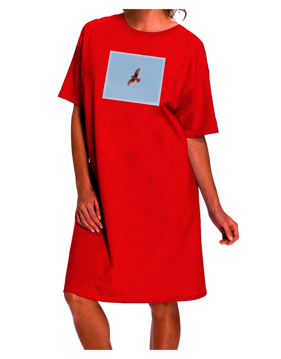 Elevated Peregrine Adult Night Shirt Dress-Night Shirt-TooLoud-Red-One-Size-Fits-Most-Davson Sales