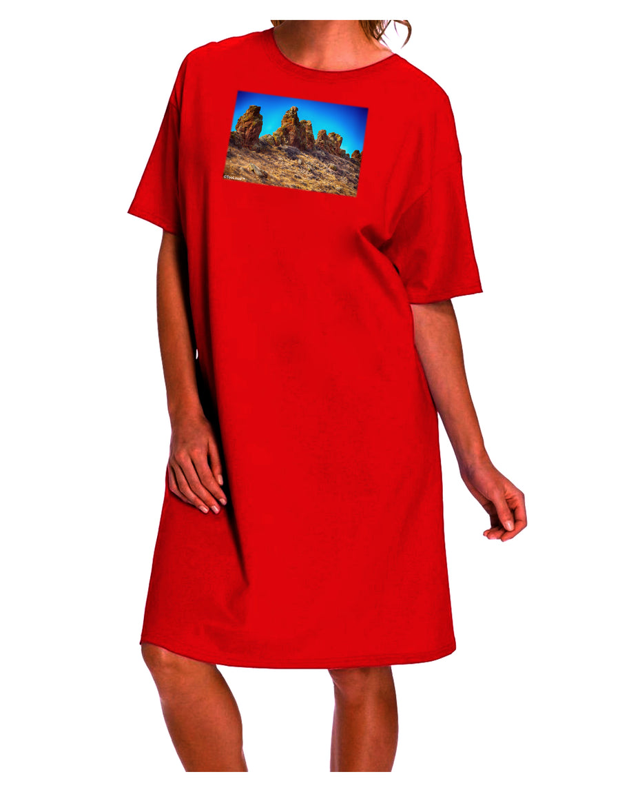 Colorado Adult Night Shirt Dress by TooLoud - A Stylish Collection of Crags for Ecommerce Shoppers-Night Shirt-TooLoud-Red-One-Size-Davson Sales