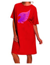 Stylish and Elegant Adult Night Shirt Dress with a Single Angel Wing Design-Night Shirt-TooLoud-Red-One-Size-Fits-Most-Davson Sales