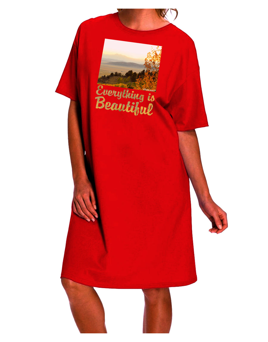 Stunning and Versatile: Sunrise Adult Night Shirt Dress-Night Shirt-TooLoud-Red-One-Size-Fits-Most-Davson Sales