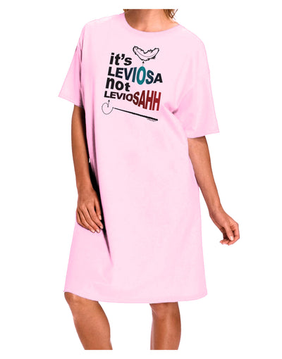 It's LeviOsa not LeviosAHH Adult Wear Around Night Shirt and Dress-Night Shirt-TooLoud-Pink-One-Size-Fits-Most-Davson Sales