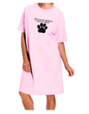 I Just Want To Drink Wine And Save Animals Adult Wear Around Night Shirt and Dress by TooLoud-Night Shirt-TooLoud-Pink-One-Size-Fits-Most-Davson Sales