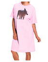 Magnificent Full White Wolf Adult Wear Around Night Shirt and Dress-Night Shirt-TooLoud-Pink-One-Size-Fits-Most-Davson Sales