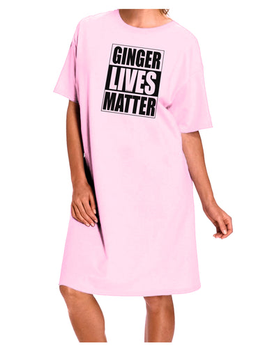 Ginger Lives Matter Adult Wear Around Night Shirt and Dress by TooLoud-Night Shirt-TooLoud-Pink-One-Size-Fits-Most-Davson Sales