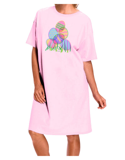 Gel Look Easter Eggs Adult Wear Around Night Shirt and Dress-Night Shirt-TooLoud-Pink-One-Size-Fits-Most-Davson Sales