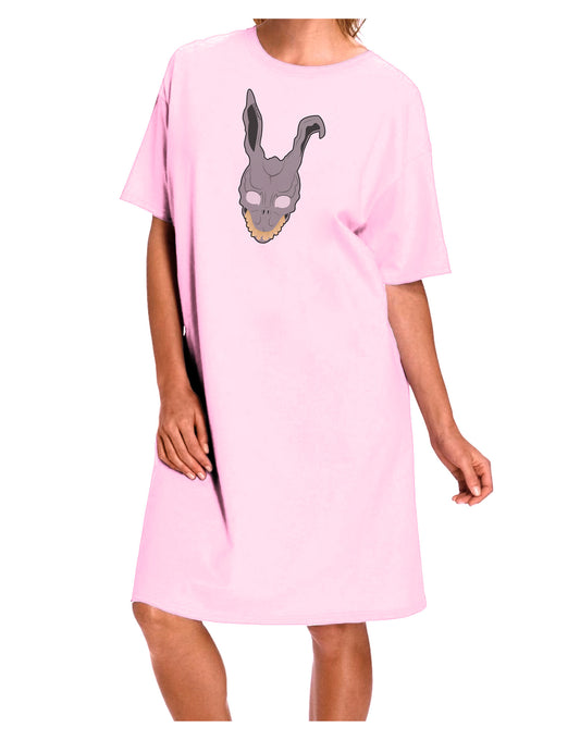 Scary Bunny Face Adult Wear Around Night Shirt and Dress-Night Shirt-TooLoud-Pink-One-Size-Fits-Most-Davson Sales