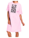 My Son Has the Most Awesome Dad in the World Adult Wear Around Night Shirt and Dress-Night Shirt-TooLoud-Pink-One-Size-Fits-Most-Davson Sales