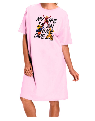 My Life Is An Anime Dream Adult Wear Around Night Shirt and Dress by TooLoud-Night Shirt-TooLoud-Pink-One-Size-Fits-Most-Davson Sales