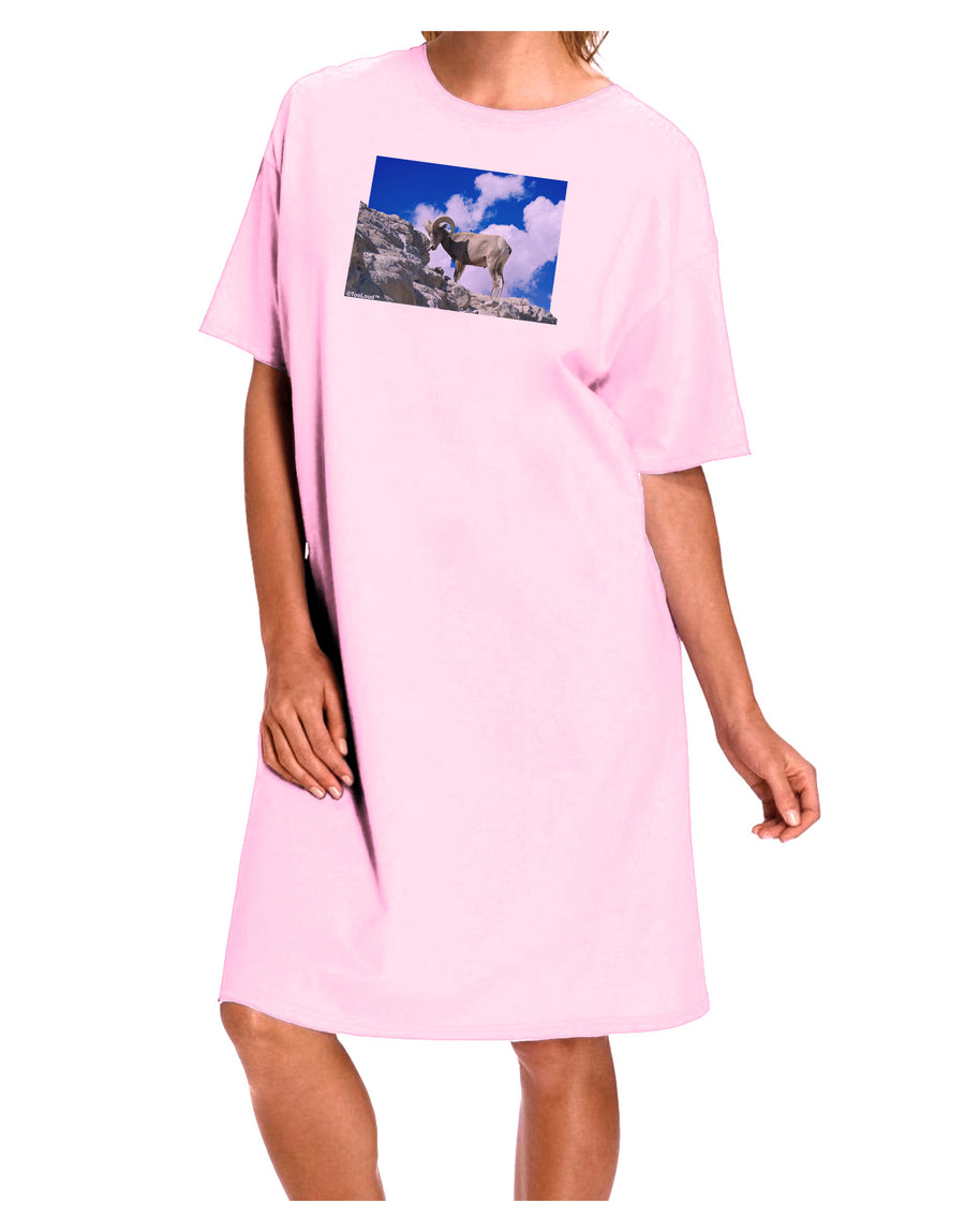 Bighorn Ram Adult Wear Around Night Shirt and Dress-Night Shirt-TooLoud-Pink-One-Size-Fits-Most-Davson Sales