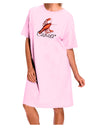 Cancer Color Illustration Adult Wear Around Night Shirt and Dress-Night Shirt-TooLoud-Pink-One-Size-Fits-Most-Davson Sales