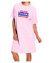 Because Merica That's Why Adult Wear Around Night Shirt and Dress-Night Shirt-TooLoud-Pink-One-Size-Fits-Most-Davson Sales