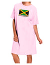 Jamaica Flag Adult Wear Around Night Shirt and Dress-Night Shirt-TooLoud-Pink-One-Size-Fits-Most-Davson Sales