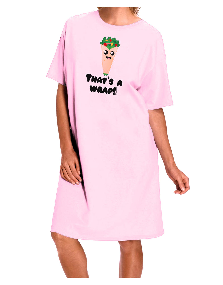 Thats A Wrap Cute Wrap Adult Wear Around Night Shirt and Dress-Night Shirt-TooLoud-Pink-One-Size-Fits-Most-Davson Sales