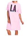 LA Outer Space Desgin Adult Wear Around Night Shirt and Dress-Night Shirt-TooLoud-Pink-One-Size-Fits-Most-Davson Sales