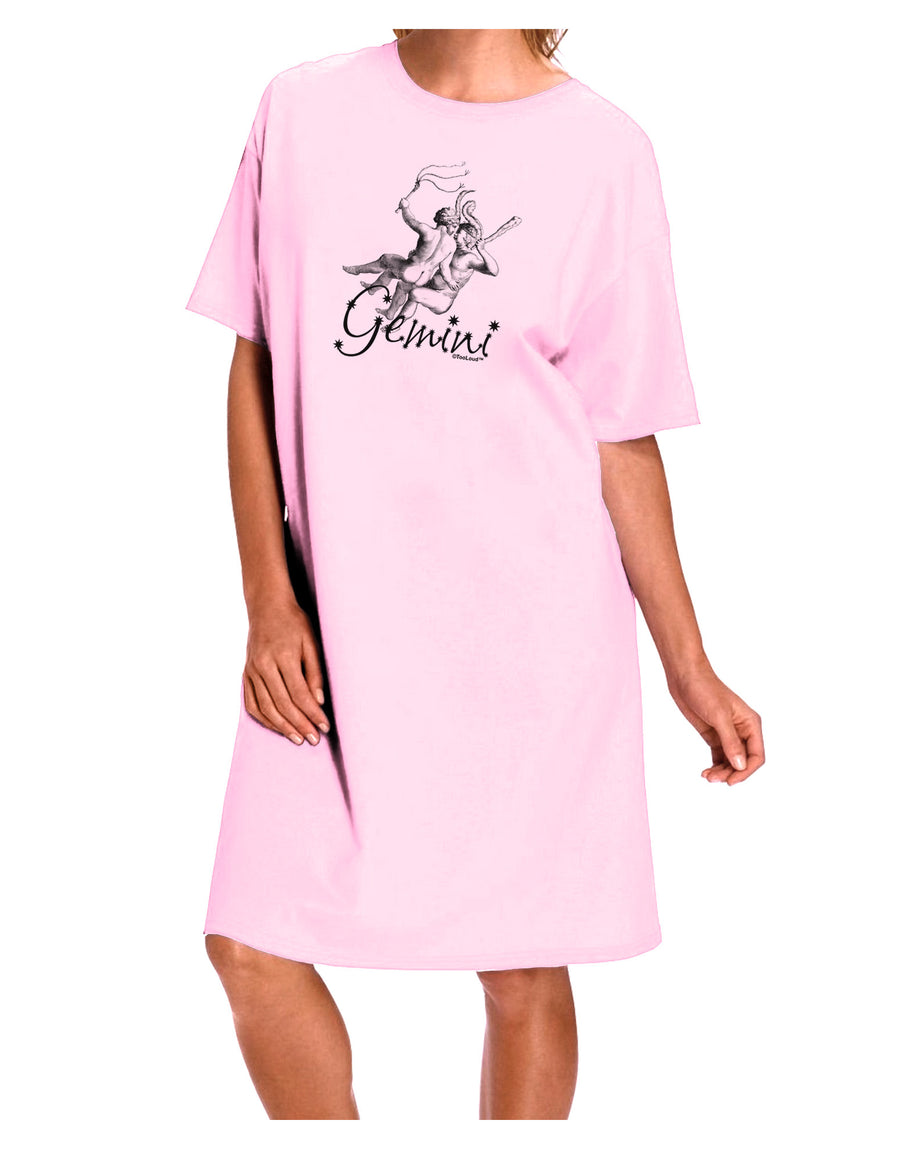 Gemini Illustration Adult Wear Around Night Shirt and Dress-Night Shirt-TooLoud-Red-One-Size-Fits-Most-Davson Sales