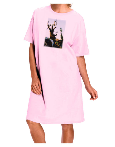 CO Mountain Scenery Watercolor Adult Wear Around Night Shirt and Dress-Night Shirt-TooLoud-Pink-One-Size-Fits-Most-Davson Sales