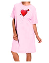 Shot Through the Heart Bleeding Adult Wear Around Night Shirt and Dress by-Night Shirt-TooLoud-Pink-One-Size-Fits-Most-Davson Sales