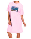 TooLoud Welcome to Palm Springs Collage Adult Wear Around Night Shirt and Dress-Night Shirt-TooLoud-Pink-One-Size-Fits-Most-Davson Sales