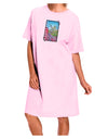 CO Cliffside Tree Text Adult Wear Around Night Shirt and Dress-Night Shirt-TooLoud-Pink-One-Size-Fits-Most-Davson Sales