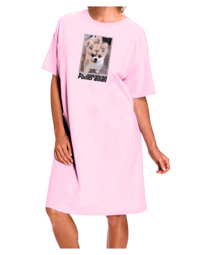 Pomeranian Step Out Adult Wear Around Night Shirt and Dress by TooLoud-Night Shirt-TooLoud-Pink-One-Size-Fits-Most-Davson Sales