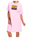 Ecuador Flag Adult Wear Around Night Shirt and Dress-Night Shirt-TooLoud-Pink-One-Size-Fits-Most-Davson Sales