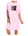 Staring Black Bear Adult Wear Around Night Shirt and Dress-Night Shirt-TooLoud-Pink-One-Size-Fits-Most-Davson Sales