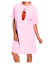 Ladybug Surfboard Adult Wear Around Night Shirt and Dress by TooLoud-Night Shirt-TooLoud-Pink-One-Size-Davson Sales