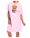 Wake and Bake Cute Roll Adult Wear Around Night Shirt and Dress-Night Shirt-TooLoud-Pink-One-Size-Fits-Most-Davson Sales