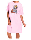 Doge to the Moon Adult Wear Around Night Shirt and Dress-Night Shirt-TooLoud-Pink-One-Size-Fits-Most-Davson Sales