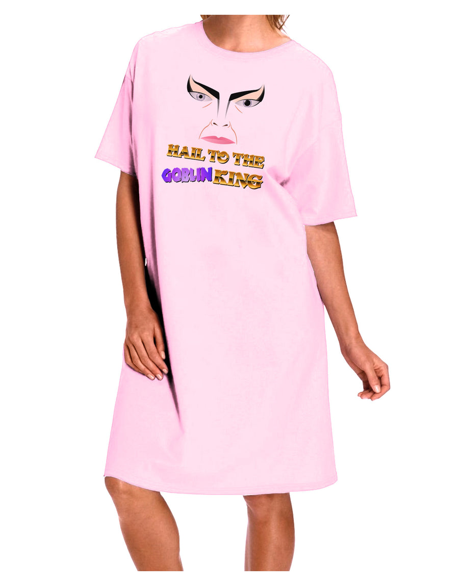 Hail to the Goblin King Adult Wear Around Night Shirt and Dress-Night Shirt-TooLoud-Pink-One-Size-Fits-Most-Davson Sales