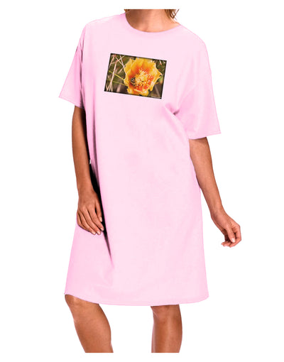 Bee Cactus Adult Wear Around Night Shirt and Dress-Night Shirt-TooLoud-Pink-One-Size-Fits-Most-Davson Sales