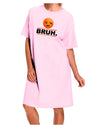 Bruh Emoji Adult Wear Around Night Shirt and Dress-Night Shirt-TooLoud-Pink-One-Size-Fits-Most-Davson Sales