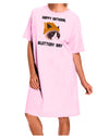 Gluttony Day Disgruntled Cat Adult Wear Around Night Shirt and Dress by-Night Shirt-TooLoud-Pink-One-Size-Fits-Most-Davson Sales