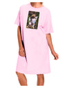 TooLoud Waterfall Watercolor Adult Wear Around Night Shirt and Dress-Night Shirt-TooLoud-Pink-One-Size-Fits-Most-Davson Sales