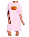 Jack-O-Lantern Watercolor Adult Wear Around Night Shirt and Dress-Night Shirt-TooLoud-Pink-One-Size-Fits-Most-Davson Sales