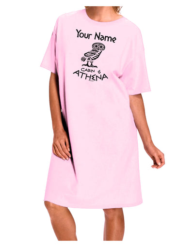 Personalized Cabin 6 Athena Adult Wear Around Night Shirt and Dress by-Night Shirt-TooLoud-Pink-One-Size-Fits-Most-Davson Sales