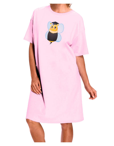 Graduation Bee Adult Wear Around Night Shirt and Dress-Night Shirt-TooLoud-Pink-One-Size-Fits-Most-Davson Sales