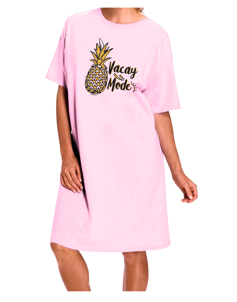 Vacay Mode Pinapple Adult Wear Around Night Shirt and Dress-Night Shirt-TooLoud-Red-One-Size-Fits-Most-Davson Sales