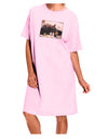 Laying Black Bear Adult Wear Around Night Shirt and Dress-Night Shirt-TooLoud-Pink-One-Size-Davson Sales