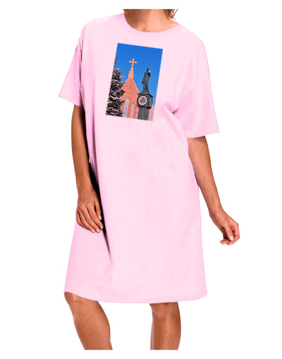 Manitou Springs Colorado Adult Wear Around Night Shirt and Dress by TooLoud-Night Shirt-TooLoud-Pink-One-Size-Fits-Most-Davson Sales