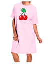 Cherries Adult Wear Around Night Shirt and Dress-Night Shirt-TooLoud-Pink-One-Size-Fits-Most-Davson Sales