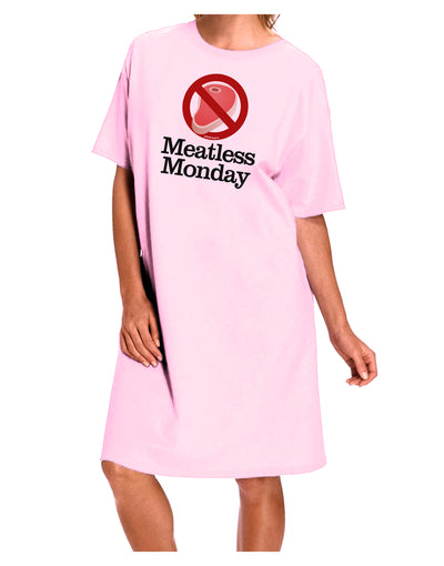 Meatless Monday Adult Wear Around Night Shirt and Dress by TooLoud-Night Shirt-TooLoud-Pink-One-Size-Davson Sales