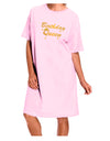 Birthday Queen Text Adult Wear Around Night Shirt and Dress by TooLoud-Night Shirt-TooLoud-Pink-One-Size-Fits-Most-Davson Sales