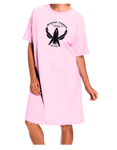 Space Force Funny Anti Trump Adult Wear Around Night Shirt and Dress by TooLoud-Night Shirt-TooLoud-Pink-One-Size-Fits-Most-Davson Sales