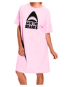 Save The Sharks Adult Wear Around Night Shirt and Dress-Night Shirt-TooLoud-Pink-One-Size-Fits-Most-Davson Sales