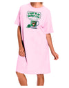 Green Beer - Inside You Adult Wear Around Night Shirt and Dress-Night Shirt-TooLoud-Pink-One-Size-Fits-Most-Davson Sales